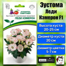 Эустома карликовая махровая розовая пикоти Леди Кэмерон - Партнёр фото 2