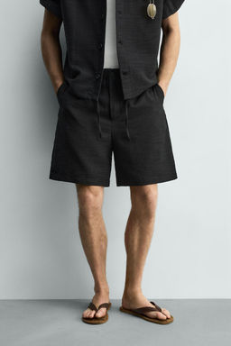 BERMUDA FLUIDA RELAXED FIT / Negro - Zara фото 2