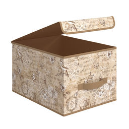 VAL VN-BOX-LM Короб стеллажный с крышкой, большой, 30*40*25 см, VINTAGE, шт - Valiant фото 4