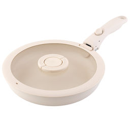 Набор посуды для приготовления со съемной ручкой smart ceramic, 7 предметов, цвета топленого молокатермо