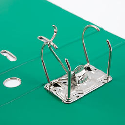 Expert Complete Регистратор PVC, 2-х стороннее покрытие, мет.уг. 75 мм 50 шт. Premier A4 арочный механ. (разб.) лён зеленый ЕС100162003