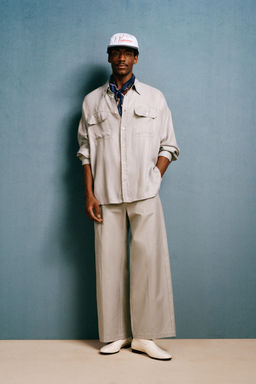 MOCAS?N PIEL ACHAROLADO WILLY CHAVARRIA X ZARA / Blanco Crudo