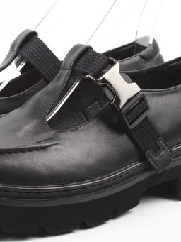 06-DLG06-1 BLACK Туфли женские (натуральная кожа)