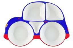Тарелка сервировочная 28*19*3,6 см Машина 5 секций сине-красная - Elan gallery фото 3