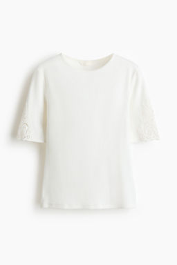 Top de canal? con inserciones de encaje - H&m фото 4