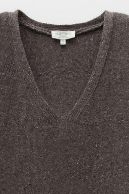 ЕВ 30276/ш/коричневый меланж джемпер жен