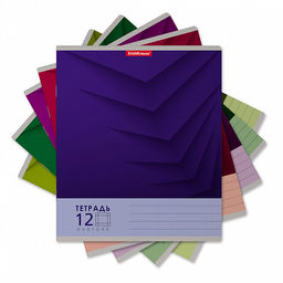 Цена за 280 шт. Тетрадь школьная ученическая ErichKrause Duotone Next ассорти, 12 листов, крупная клетка (в плёнке по 10 шт.)