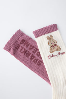 2-PACK OF LONG BUNNY SOCKS - Zara фото 3