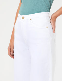 Beyaz Flare Cropped Kanvas Pantolon - Pierre cardin фото 6