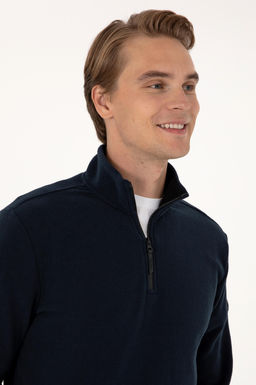 Erkek Lacivert Basic Sweatshirt Sepette S_rpriz _ndirim - U.s. polo assn фото 2