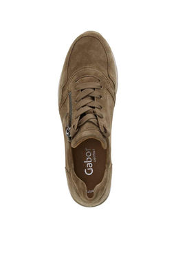 Замшевые кроссовки GABOR, светло-коричневые  фото 3