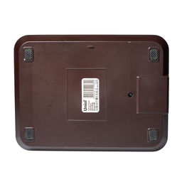 TLD-551 Brown/LED/450Lm/3000-6000K/Dimmer/USB Светильник настольный c часами, календарем, термометром, 9W. Сенсорный выключатель. Коричневый (стилизован под кожу). TM Uniel.