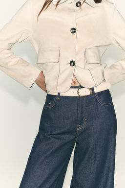 Z1975 DENIM WAISTCOAT WITH COVERED BUTTONS - Zara фото 9