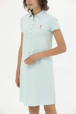 U. S. Polo Assn Женское трикотажное платье зеленого цвета - U.s. polo assn фото 11