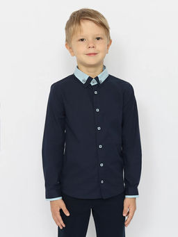 CRB wear/CWKB 63280-41 Рубашка для мальчика,темно-синий/Ex.Cherubino