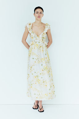 Vestido midi de volantes - H&m фото 3