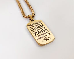 Кулон из стали с Вашей гравировкой - Vel vett фото 2