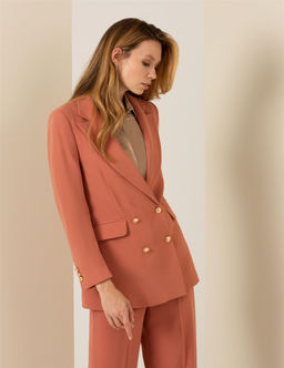 Turuncu Kruvaze Ceket - Pierre cardin фото 3