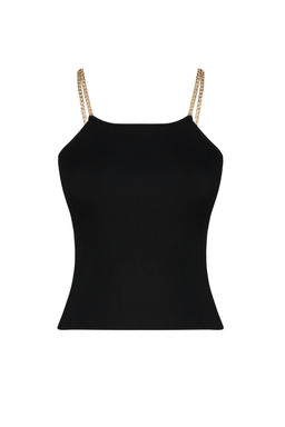 Siyah Ask?l? Basic Top Bluz TWOSS24BZ00617 - Trendyolmilla фото 7