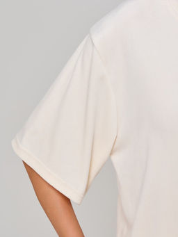 335 Костюм с шортами, велюр, молочный - Knitka wear фото 6