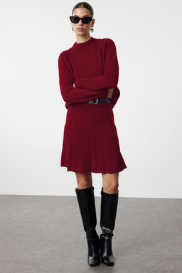 Zumrut Yesili Pileli Etekli Triko Alt-Ust Tak?m TWOAW23AU00184 - Trendyolmilla фото 9