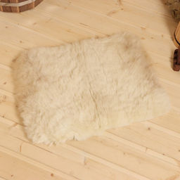 Коврик для бани с овчиной, бежевый 40х30 см - Simaland фото 3