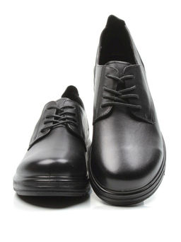 03-5066 BLACK Полуботинки женские (натуральная кожа)