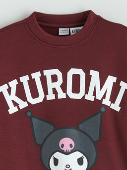 Kuromi Bask?l? K?z ?ocuk Sweatshirt ve E?ofman Alt?