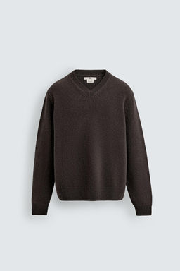 100% WOOL V-NECK JUMPER LIMITED EDITION