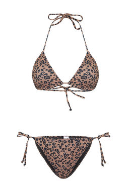 Trendyolmilla Leopar Desenli Ucgen Regular Bikini Tak?m? TBESS25BT00151  фото 5
