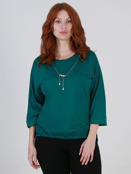 2Г-66 7572.С1 Блуза+ украшение