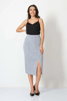 ЗЛАТА Юбка И 002/серый