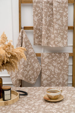 Полотенце кухонное Розы на льне - Натали фото 3