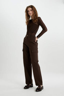 Повседневная футболка из тюля с длинными рукавами и круглым вырезом Slim Fit - Defacto фото 2