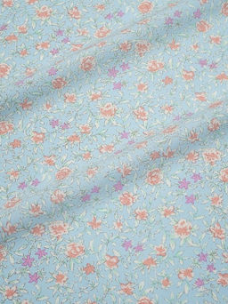 Штапель Весея цв.голубой, ш.1.45м, вискоза-100%, 110гр/м.кв - Купава фото 7