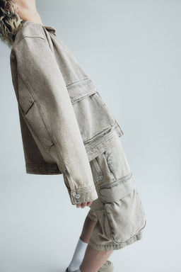 Bermudas vaqueras cargo Loose - H&m фото 2