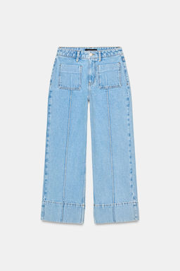 Z1975 WIDE-LEG CROPPED HIGH-WAIST JEANS - Zara фото 20