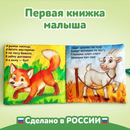 Книжка мягкая «Потешки», 12×12 см