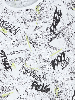 Bisiklet Yaka Erkek ?ocuk ?ortlu Pijama Tak?m?