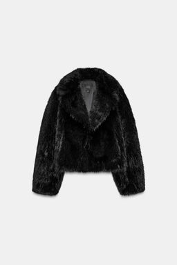 SHORT FAUX FUR COAT - Zara фото 14