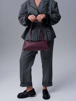 Кожаная сумка Raduy DBR 31127 бордовое вино фото 7