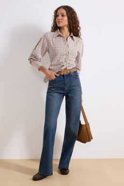 Mavi Yuksek Bel Straight %100 Pamuk Non-Stretch Jeans TWOAW25JE00378