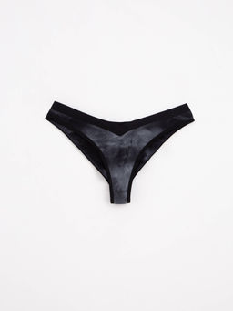 CONTE TIE DYE RIB LBR 2210 Трусы бразилиана с V-образной линией талии black tie dye - Conte elegant фото 3