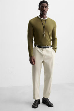 TWILL CHINO TROUSERS - Zara фото 5