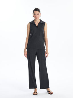 Kad?n Polo Yaka D?z Bluz