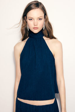 Top halter con textura - H&m фото 6
