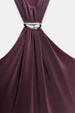 BOBY FRUNCES APLIQUE / Berenjena oscuro - Zara фото 3
