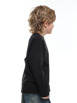 Базовый лонгслив для мальчика 22-6007 белый - Mini maxi фото 23