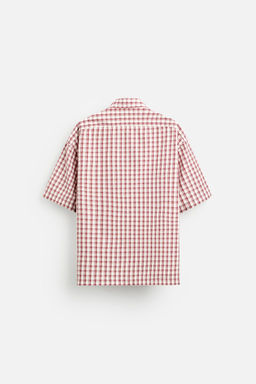 BOXY FIT CHECK SHIRT - Zara фото 7