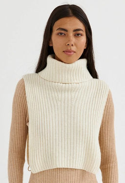 Воротник манишка из 100% монгольской шерсти